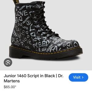 Doc Martens Jr 1460 Script Black size 6/ EU 37